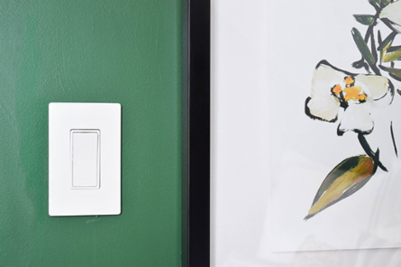 radiant® 1-Gang Screwless Wall Plate, White