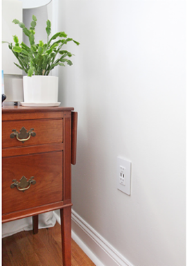radiant® 1-Gang Screwless Wall Plate, White