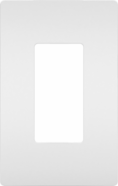 radiant® 1-Gang Screwless Wall Plate, White