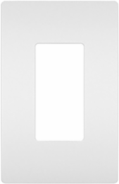 radiant® 1-Gang Screwless Wall Plate, White