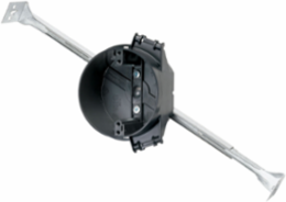 4 Inch Round Ceiling Box, Impact-Resistant Noryl, UL Listed for Fixture Support