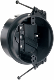 4 Inch Round Ceiling Box, Impact-Resistant Noryl, UL Listed for Fan Support