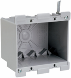 Double Gang Old Work Switch & Outlet Box, Adjustable 1-1/4 to 1/8 Inch