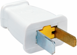 Double-Pole Polarized Plug 15A 125V, White