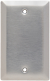 1-Gang Blank Wall Plate, 430 Stainless Steel, 4.5 Inch x 2.75 Inch