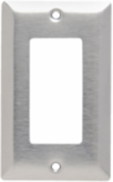 1-Gang 430 Stainless Steel Wall Plate, 2.75 Inch x 4.5 Inch, Metallic Finish