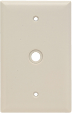 Junior Jumbo Thermoset Wall Plate 0.53 Inch Opening, Light Almond, 4.87 Inch Height