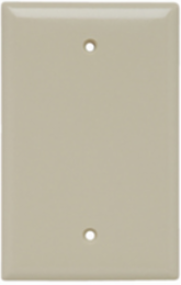 Junior Jumbo 1-Gang Ivory Thermoset Wall Plate, 4.87 Inch Height, .070 Inch Thickness