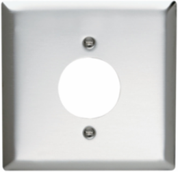 2-Gang Stainless Steel Wall Plate with 1.5938 Inch Opening