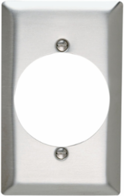 1-Gang 302/304 Stainless Steel Wall Plate, 4.5 Inch Height, 2.75 Inch Width