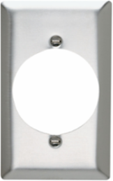 1-Gang Stainless Steel Wall Plate, 2.75 Inch x 4.5 Inch, Brushed Finish