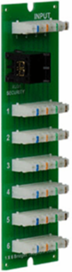 6-Port Telephone Distribution Module, 2.875" x 5.875" x 1.0", RJ31X Port