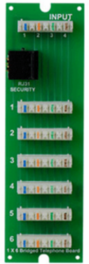 6-Port Telephone Distribution Module, 2.875" x 5.875" x 1.0", RJ31X Port