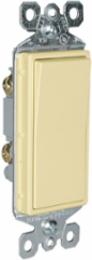 TradeMaster 15A Single-Pole Decorator Switch, 120/277V, Ivory