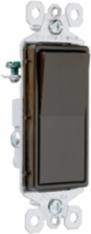 TradeMaster 15A 3-Way Decorator Switch 120/277V Grounding, Brown