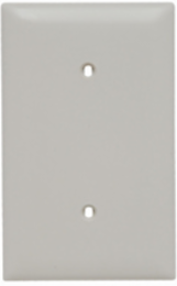 TradeMaster 1-Gang Blank Wall Plate, Light Almond, 4.6875 Inch x 2.9375 Inch
