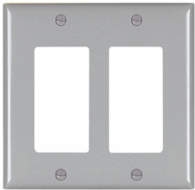 TradeMaster 1-Gang Nylon Wall Plate, Brown, 4.6875 Inch Height, 2.9375 Inch Width