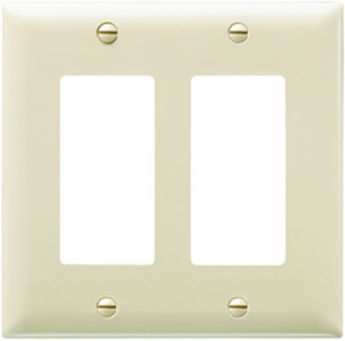 TradeMaster 1-Gang Nylon Wall Plate, Brown, 4.6875 Inch Height, 2.9375 Inch Width