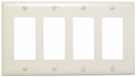 TradeMaster 1-Gang Nylon Wall Plate, Brown, 4.6875 Inch Height, 2.9375 Inch Width