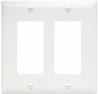 TradeMaster 1-Gang Nylon Wall Plate, Brown, 4.6875 Inch Height, 2.9375 Inch Width