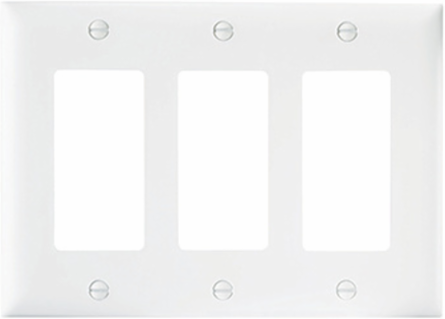 TradeMaster 1-Gang Nylon Wall Plate, Brown, 4.6875 Inch Height, 2.9375 Inch Width