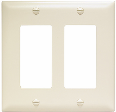 TradeMaster 1-Gang Nylon Wall Plate, Brown, 4.6875 Inch Height, 2.9375 Inch Width