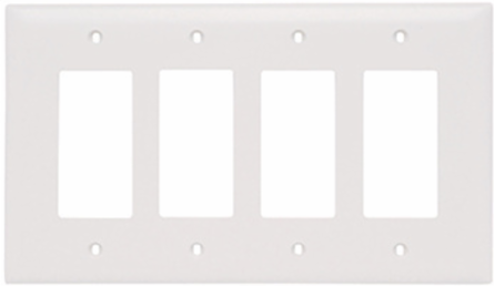 TradeMaster 1-Gang Nylon Wall Plate, Brown, 4.6875 Inch Height, 2.9375 Inch Width