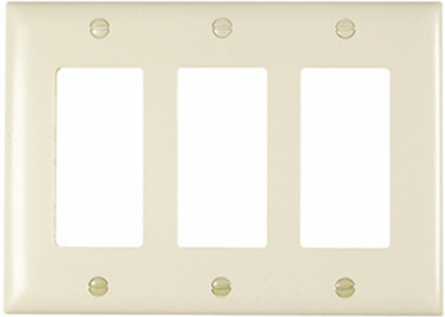 TradeMaster 1-Gang Nylon Wall Plate, Brown, 4.6875 Inch Height, 2.9375 Inch Width