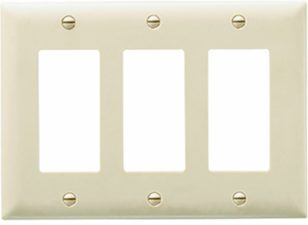 TradeMaster 1-Gang Nylon Wall Plate, Brown, 4.6875 Inch Height, 2.9375 Inch Width
