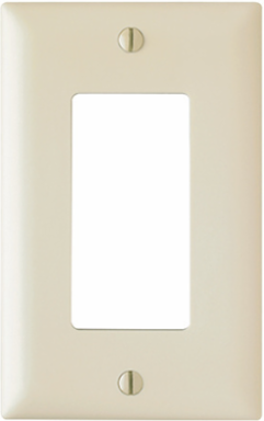TradeMaster 1-Gang Nylon Wall Plate, Brown, 4.6875 Inch Height, 2.9375 Inch Width