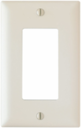 TradeMaster 1-Gang Wall Plate, Nylon, Light Almond, 2.9375 Inch Width, 4.6875 Inch Height
