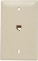 Standard Size Ivory Communication Device with RJ11 Modular Jack