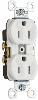 15A 125V Tamper-Resistant Duplex Receptacle, Light Almond, 3.28 Inch Height