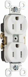 15A 125V Tamper-Resistant Duplex Receptacle, Light Almond, 3.28 Inch Height