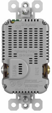 15A 125V Tamper-Resistant Duplex Receptacle with USB C/C Ports, Brown 1.425 Inch Depth