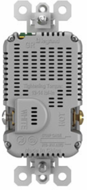 15A Tamper-Resistant Duplex Receptacle with USB A/C Ports, 2.68 Inch Height, Gray