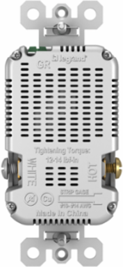 20A 125V Gray Tamper-Resistant Duplex Receptacle with USB A/C Ports, 1.693 Inch Width