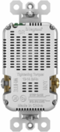 20A 125V Tamper-Resistant Receptacle with USB A/C Ports, Ivory, 1.693 Inch Width, 1.425 Inch Depth, 2.677 Inch Height
