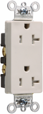 20A 125V Tamper-Resistant Decorator Duplex Receptacle, Light Almond, 3.28 Inch Height
