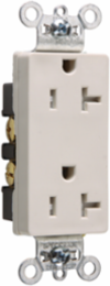 20A 125V Tamper-Resistant Decorator Duplex Receptacle, Light Almond, 3.28 Inch Height