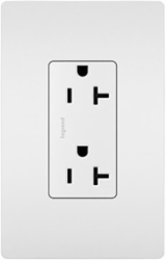 radiant® Spec Grade 20A Tamper-Resistant Receptacle, White