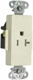 20A 125V Tamper-Resistant Duplex Receptacle, 1.322 Inch Width, Light Almond