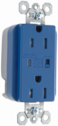 Tamper-Resistant Surge Protective Duplex Receptacle, 15A, 125V, Blue
