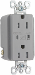 Tamper-Resistant Heavy Duty Surge Protective Duplex Receptacle, 15A 125V, Gray