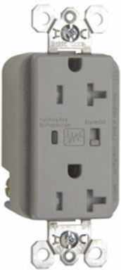 20A 125V Heavy Duty Tamper-Resistant Surge Duplex Receptacle, 1.7 Inch Width