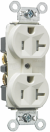 20A 125V Tamper-Resistant Duplex Receptacle, Light Almond, 1.322 Inch Width