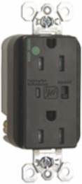 Tamper-Resistant Hospital Grade Extra Heavy Duty Surge Protective Duplex Receptacle 15 Amp 125 Volt Brown