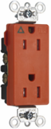 Tamper-Resistant Decorator Receptacle 15A 125V Orange 1.187 Inch Width