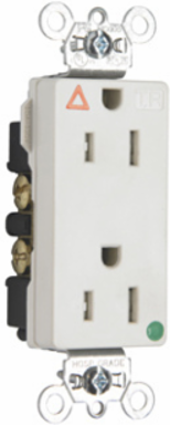 Tamper-Resistant Isolated Ground Duplex Receptacle 15A 125V Light Almond 1-3/16 Inch Width