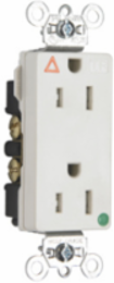 Tamper-Resistant Isolated Ground Duplex Receptacle 15A 125V Light Almond 1-3/16 Inch Width